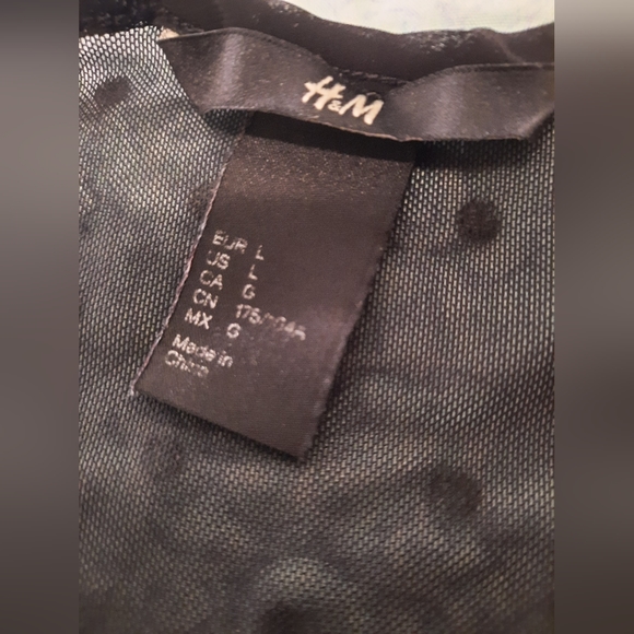 H&M floral dress with mesh polka dots - Picture 6 of 16